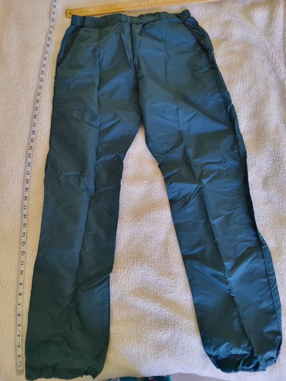 NWT Vintage Sierra Designs Teal Nylon Ski Windbreaker Track Pants Unisex Medium